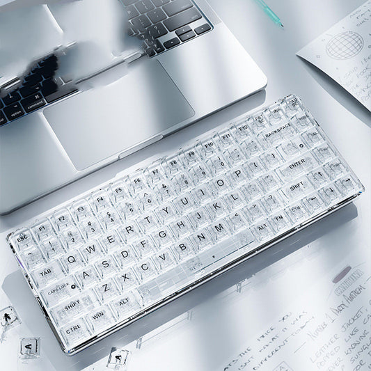 Transparent Bluetooth Wireless Tri-mode Mechanical Keyboard - The Number 1 Things