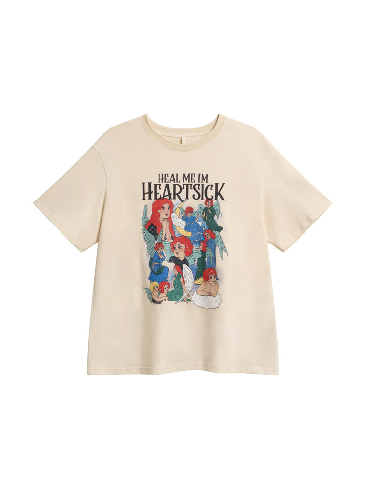 Women's New Loose And Slim Round Neck Printed Short Sleeve T-shirt - The Number 1 Things