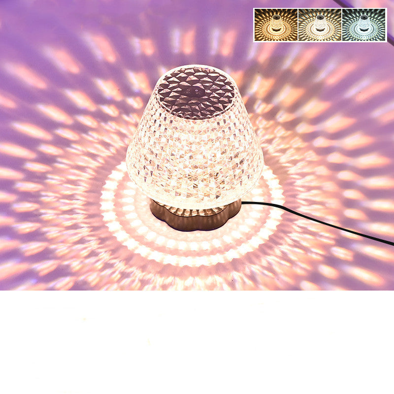 Diamond Crystal Lamp Table Light USB Touch Sensor Bar Table Lamp Dimming Beside Lamp LED Night Light For Restaurant Wedding - The Number 1 Things