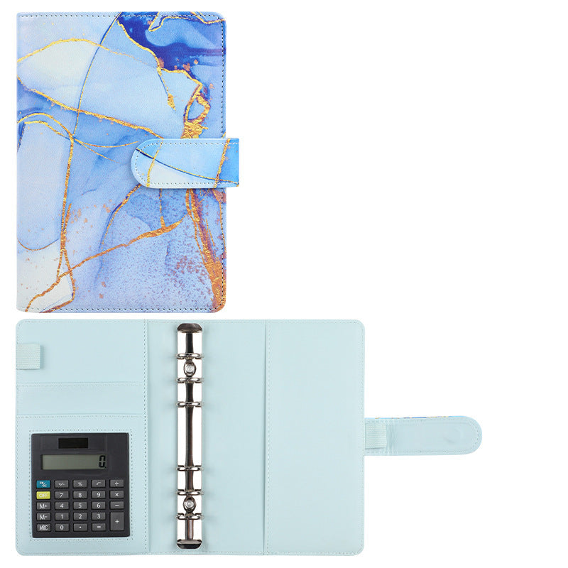 A6 Loose-leaf Binder Journal Book Notebook Leather PU 6 Hole Loose Spiral Calculator - The Number 1 Things