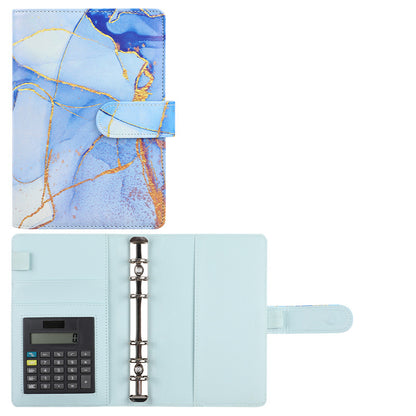 A6 Loose-leaf Binder Journal Book Notebook Leather PU 6 Hole Loose Spiral Calculator - The Number 1 Things