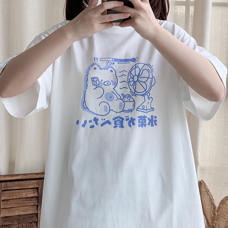 Summer Round Neck Loose Temperament Commuter Loose Cotton Short Sleeves - The Number 1 Things