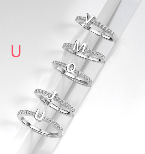 S925 Sterling Silver New Style Micro-inlaid Letters Ring - The Number 1 Things