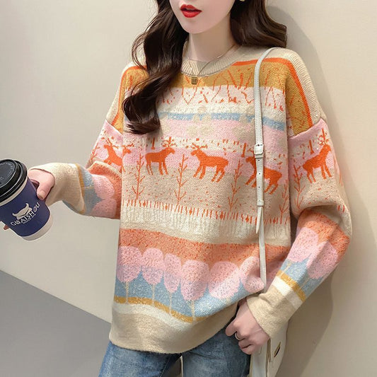 Women's Autumn And Winter Loose Knitted Sweater Top - The Number 1 Things