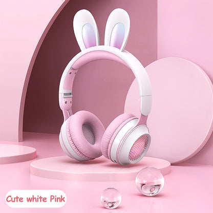 Rabbit Ear Headphones Wireless Luminous Extendable Wheat Headphones - The Number 1 Things
