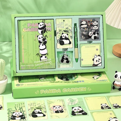 Flower Panda Series Hand Account Gift Box Stationery Suit