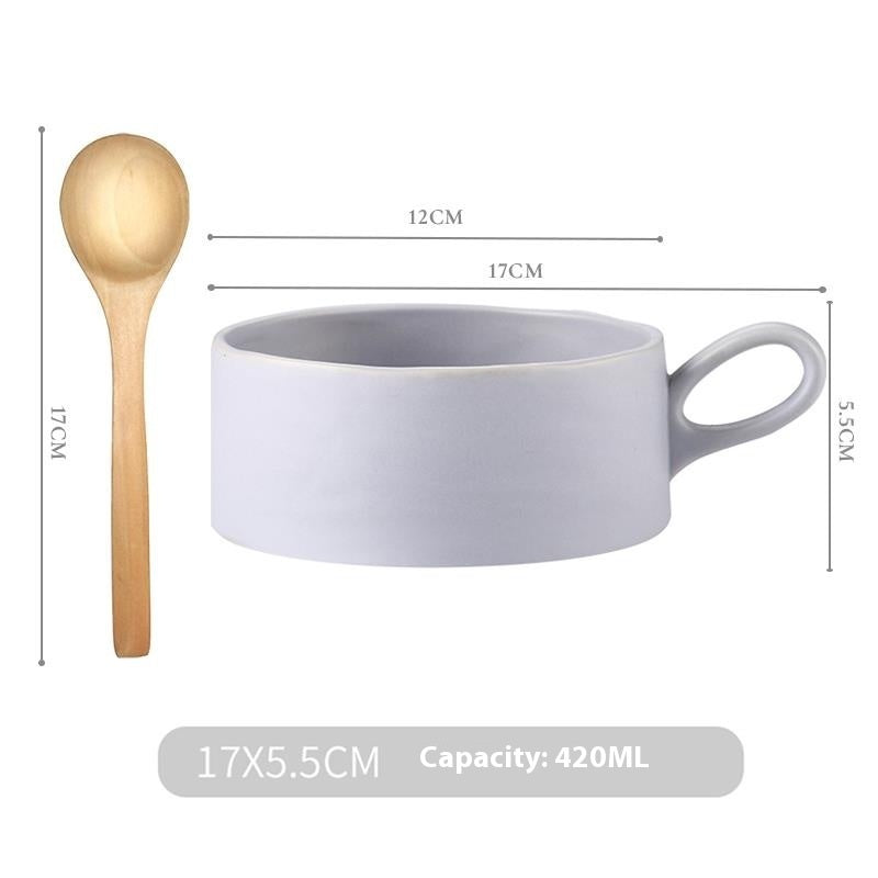 Morandi Ceramic Tableware Combination Breakfast Cup