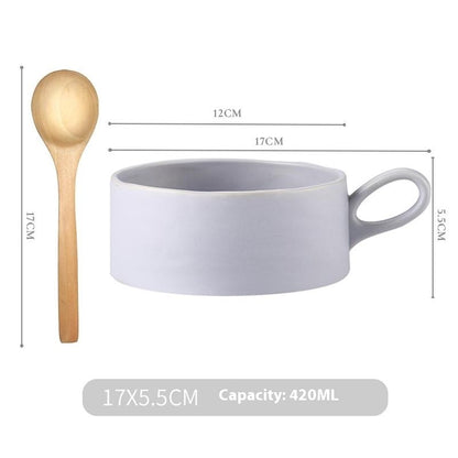 Morandi Ceramic Tableware Combination Breakfast Cup