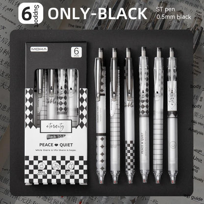 Carbon Pressing Cute Black Quick-drying Gel Pen
