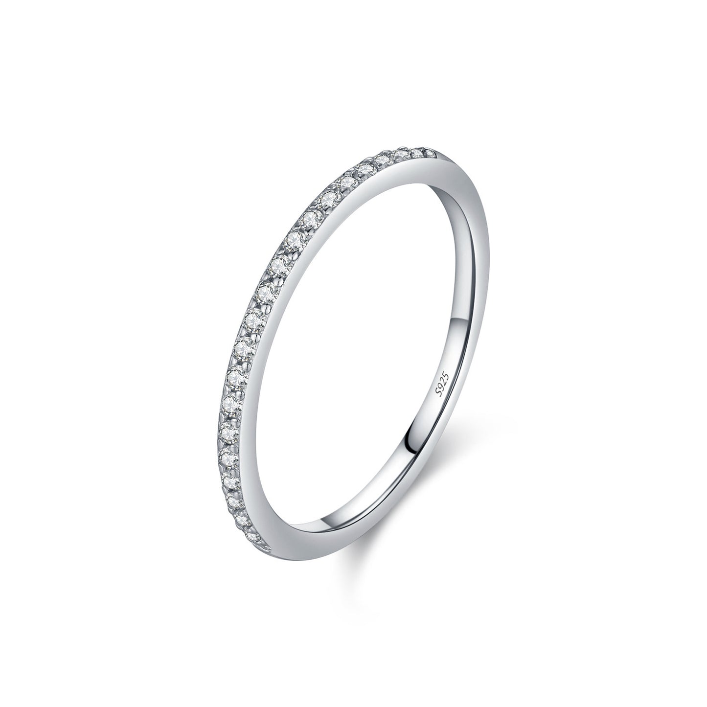 Moissanite S925 Pure Silver Eternity Ring Band - The Number 1 Things