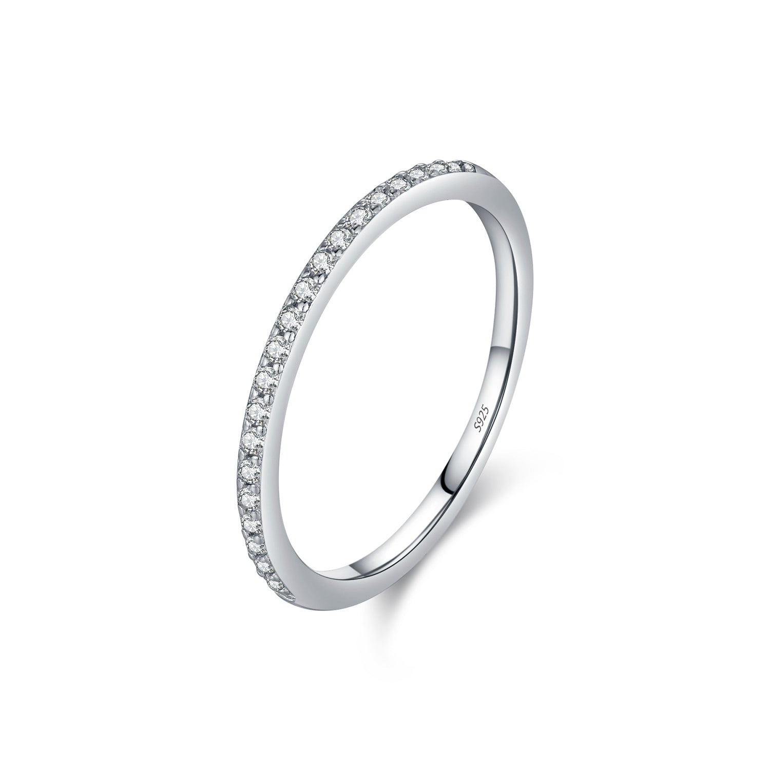 Moissanite S925 Pure Silver Eternity Ring Band - The Number 1 Things