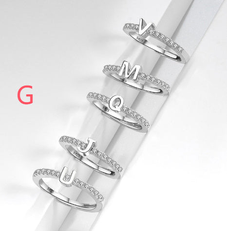 S925 Sterling Silver New Style Micro-inlaid Letters Ring - The Number 1 Things