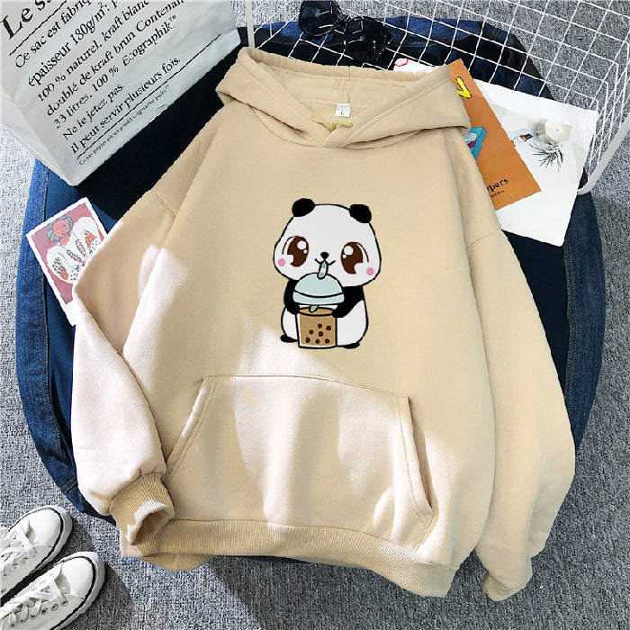 Lazy Style Loose Korean Style Hooded Top - The Number 1 Things