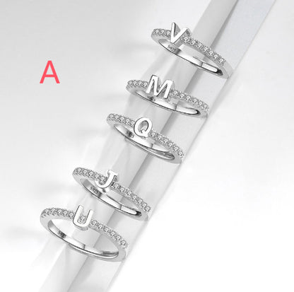 S925 Sterling Silver New Style Micro-inlaid Letters Ring - The Number 1 Things