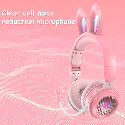 Rabbit Ear Headphones Wireless Luminous Extendable Wheat Headphones - The Number 1 Things