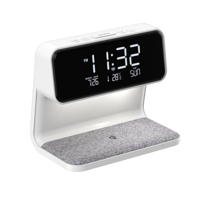 3 In 1 Bedside Lamp Wireless Charging LCD Screen Alarm Clock Wireless Phone Charger - The Number 1 Things