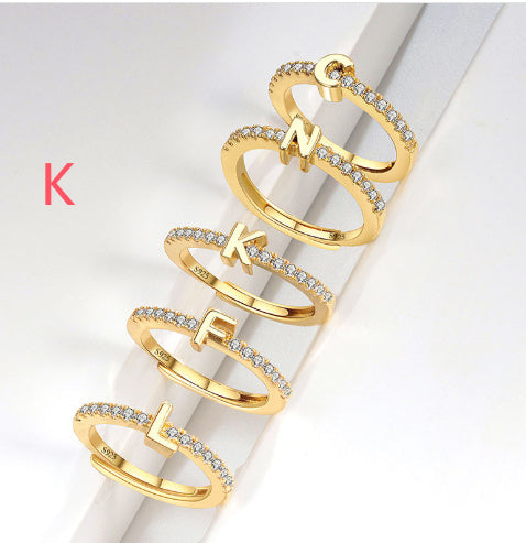S925 Sterling Silver New Style Micro-inlaid Letters Ring - The Number 1 Things