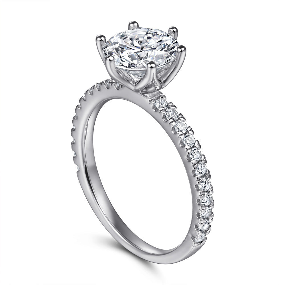 Women's S925 Sterling Silver European And American Fashion Inlaid Zircon Ring - The Number 1 Things