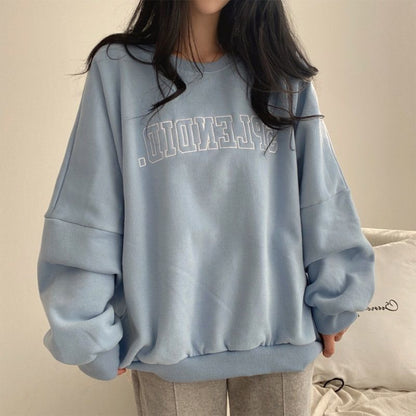 Fleece-lined Thickened High-end Sweater Female Student All-matching Long - The Number 1 Things