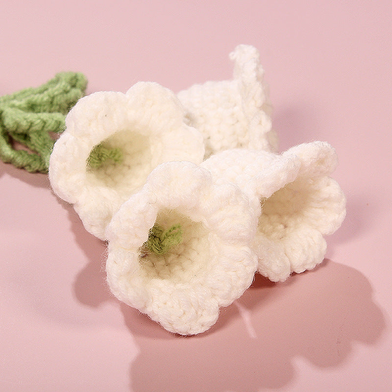 Hand-made Hook Braided Woolen Thread Lily Of The Valley Keychain - The Number 1 Things