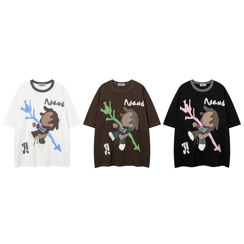Fashion Cotton Short-sleeved T-shirt For Men And Women