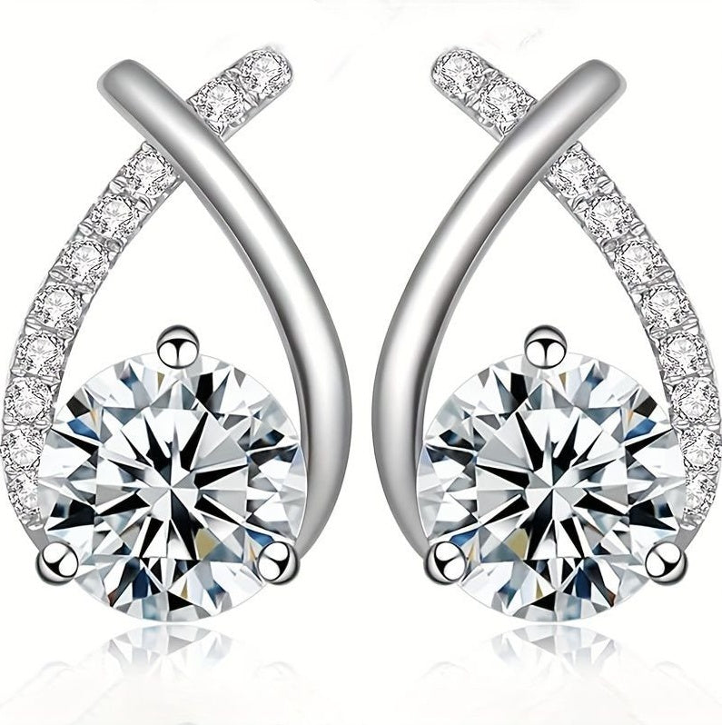 S925 Sterling Silver Minimalist Earrings For Women - The Number 1 Things