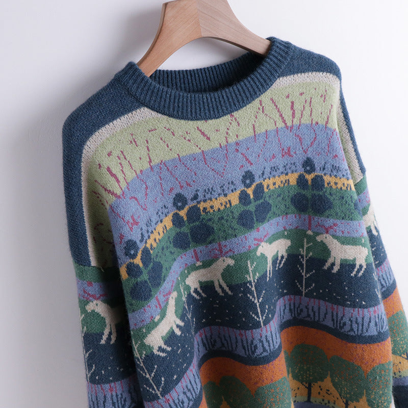 Women's Autumn And Winter Loose Knitted Sweater Top - The Number 1 Things