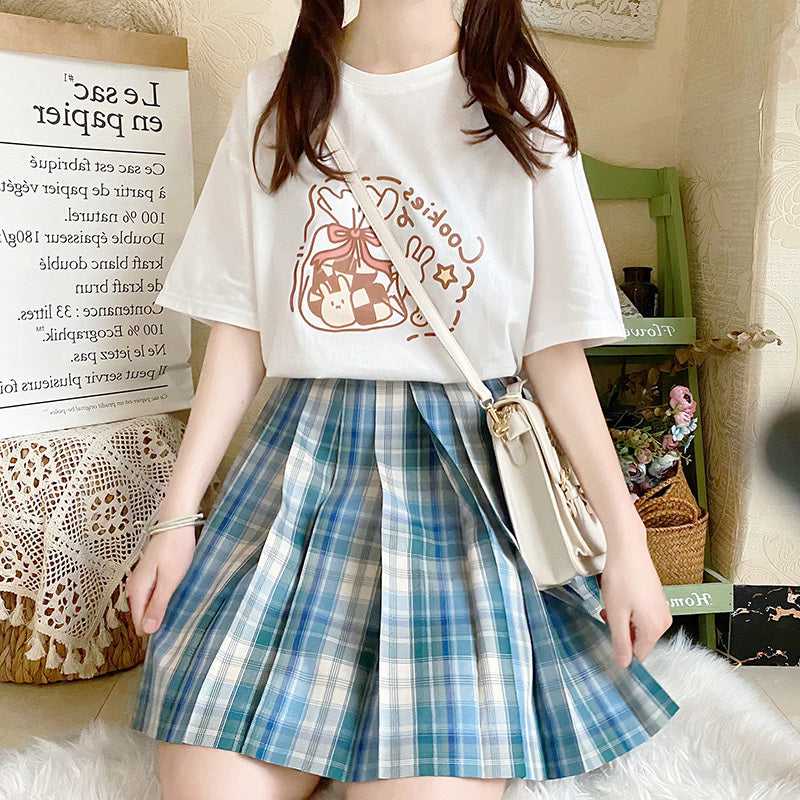Women's Fashion Personality Pure Cotton Short Sleeve T-shirt