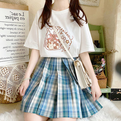 Women's Fashion Personality Pure Cotton Short Sleeve T-shirt