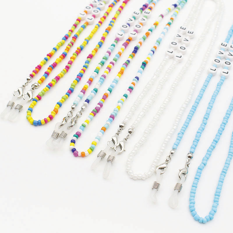 Eyeglasses Chain Letter Chain Color Mix Necklace - The Number 1 Things