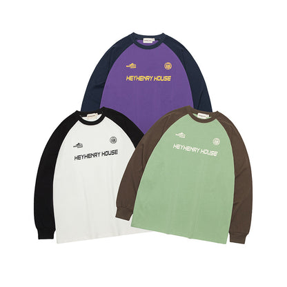 Fashion Colorblock Loose Casual Pullover Women