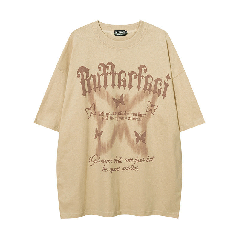 American High Street Butterfly Printed T-shirt For Men And Women - The Number 1 Things