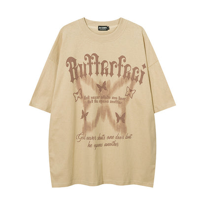 American High Street Butterfly Printed T-shirt For Men And Women - The Number 1 Things