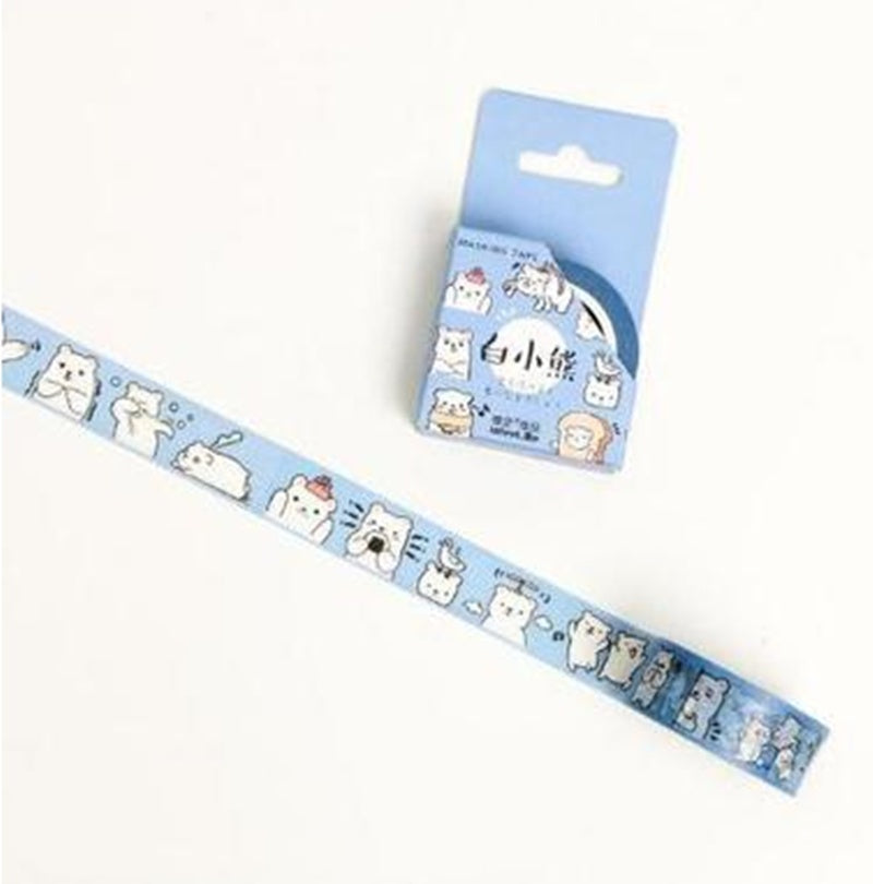 Cute Seal Panda Hamster Animals Masking Washi Tape