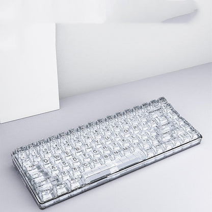 Transparent Bluetooth Wireless Tri-mode Mechanical Keyboard - The Number 1 Things