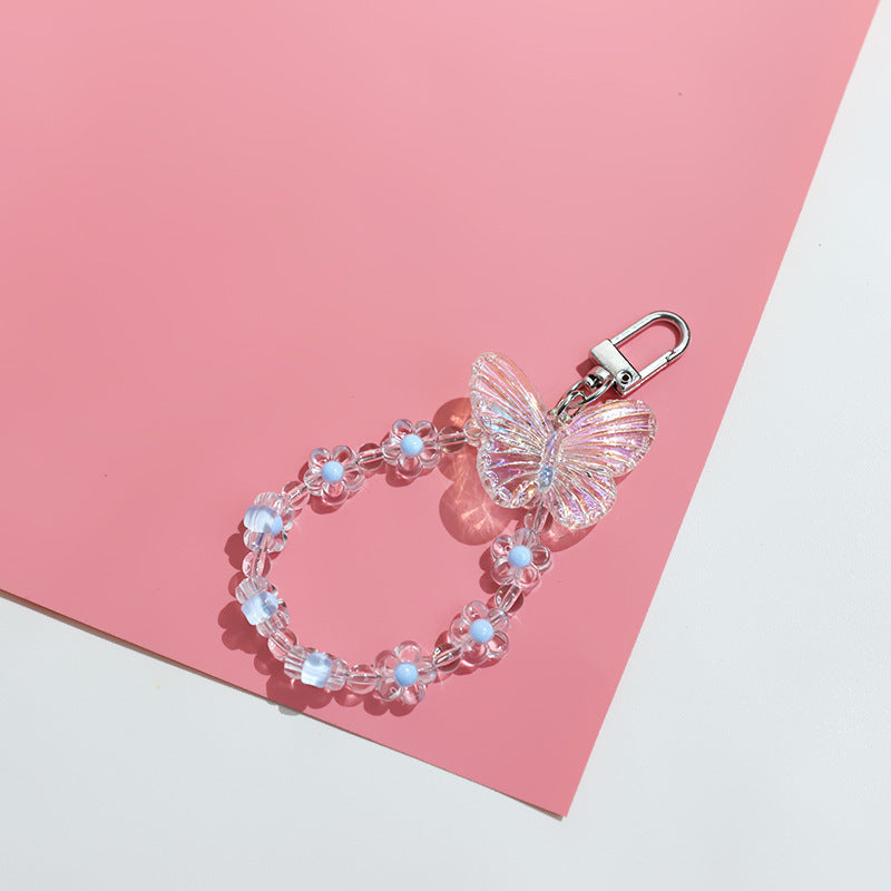 Pastoral Style Wireless Earphone Set Pendant Korean Version Floral Keychain - The Number 1 Things