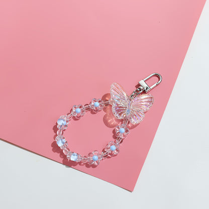Pastoral Style Wireless Earphone Set Pendant Korean Version Floral Keychain - The Number 1 Things