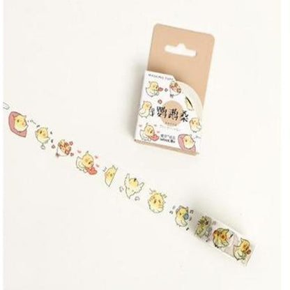 Cute Seal Panda Hamster Animals Masking Washi Tape