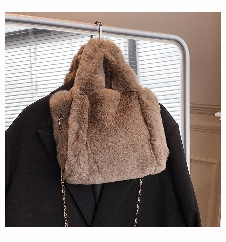 Winter Bags Chain Plush Handbag Totes Women Shoulder Bag - The Number 1 Things