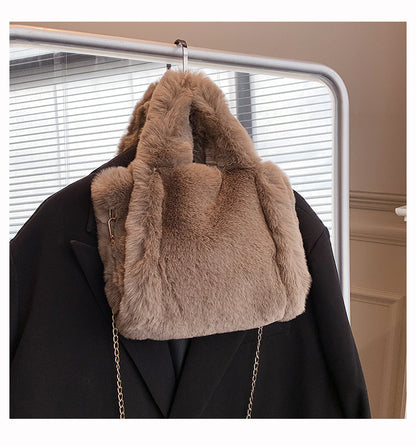 Winter Bags Chain Plush Handbag Totes Women Shoulder Bag - The Number 1 Things