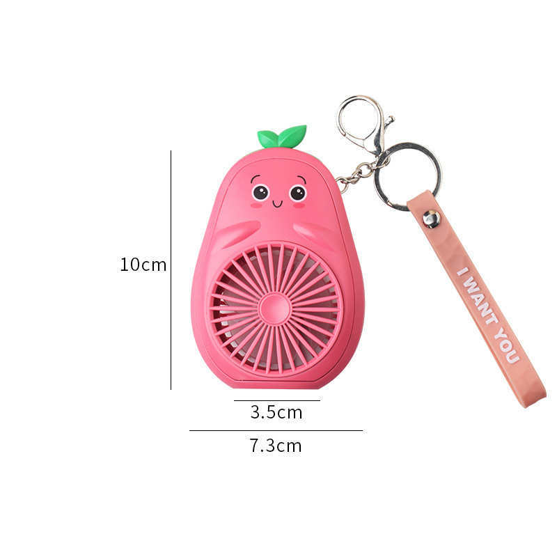 Cartoon Keychain Cute Fruit USB Charging Mini Fan - The Number 1 Things