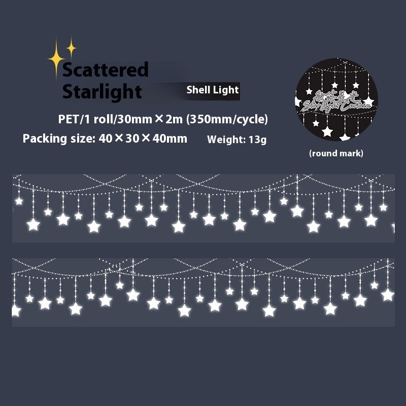 Beautiful Day Shell XINGX Light Curtain Series Hand Account Diy Decoration Material Stickers Tape - The Number 1 Things