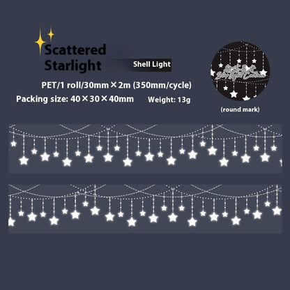 Beautiful Day Shell XINGX Light Curtain Series Hand Account Diy Decoration Material Stickers Tape - The Number 1 Things