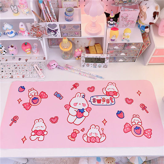 Cartoon Cuddly Bunny Desk Mat Student Mouse Mat - The Number 1 Things