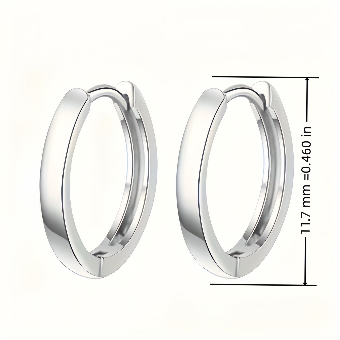 Hypoallergenic Men's Perfect Material S925 Sterling Silver Earrings, Retro Classic Simple Hoop Earrings, Birthday And Holiday Gifts. - The Number 1 Things