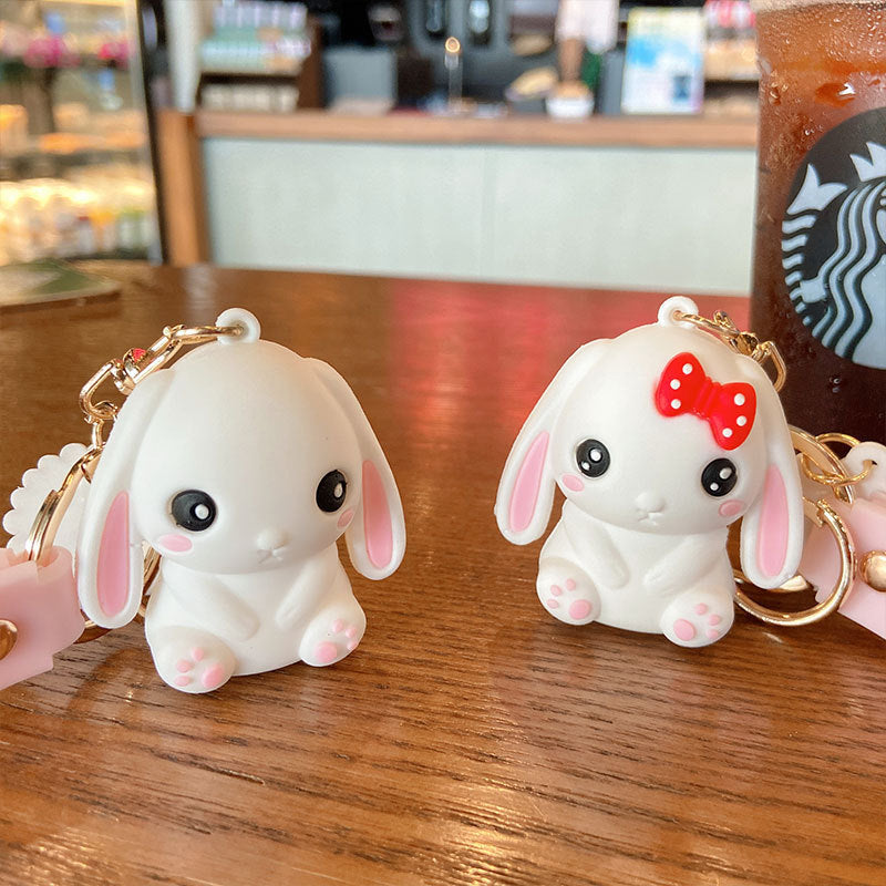 Cute Couple Doll Soft Rubber Keychain - The Number 1 Things