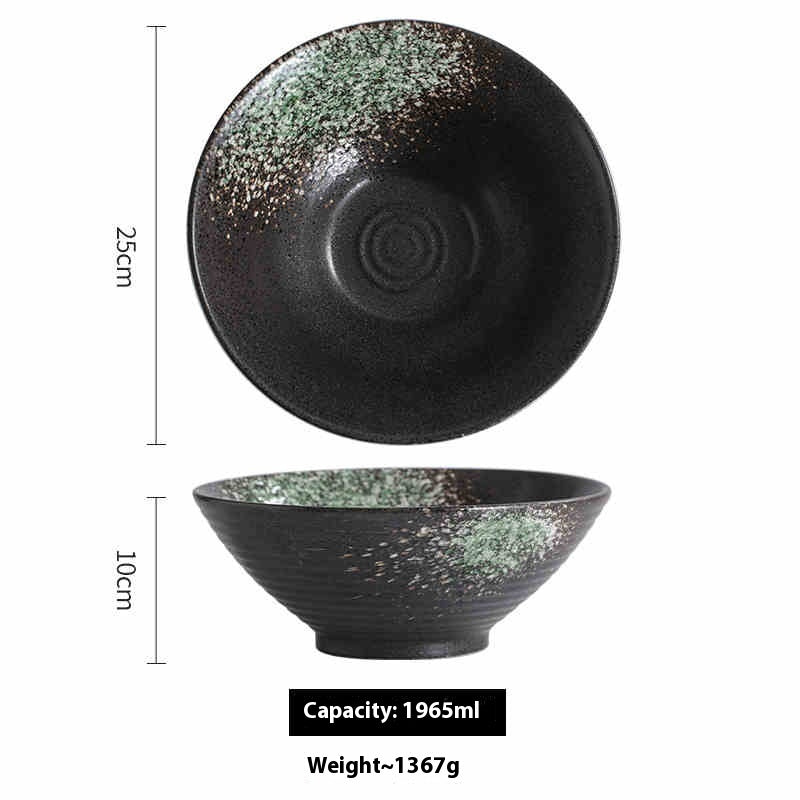 Large Ceramic Tableware Suit Bamboo Hat Large Bowl - The Number 1 Things