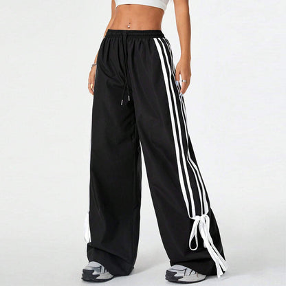 Women's Clothes Casual Pants Slimming High Waist Wide Legs Trousers