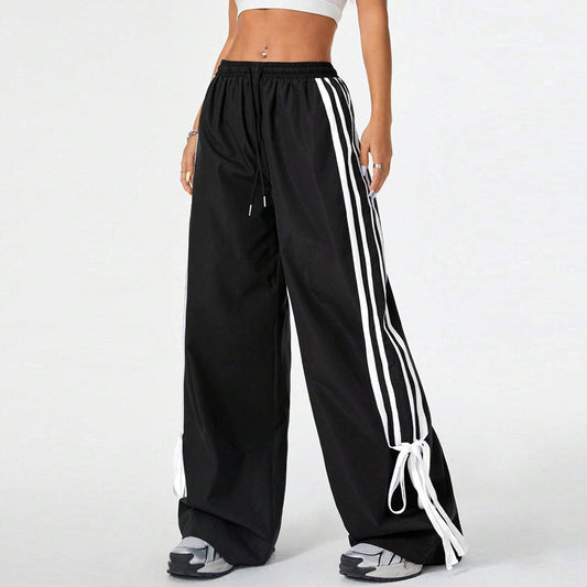 Women's Clothes Casual Pants Slimming High Waist Wide Legs Trousers
