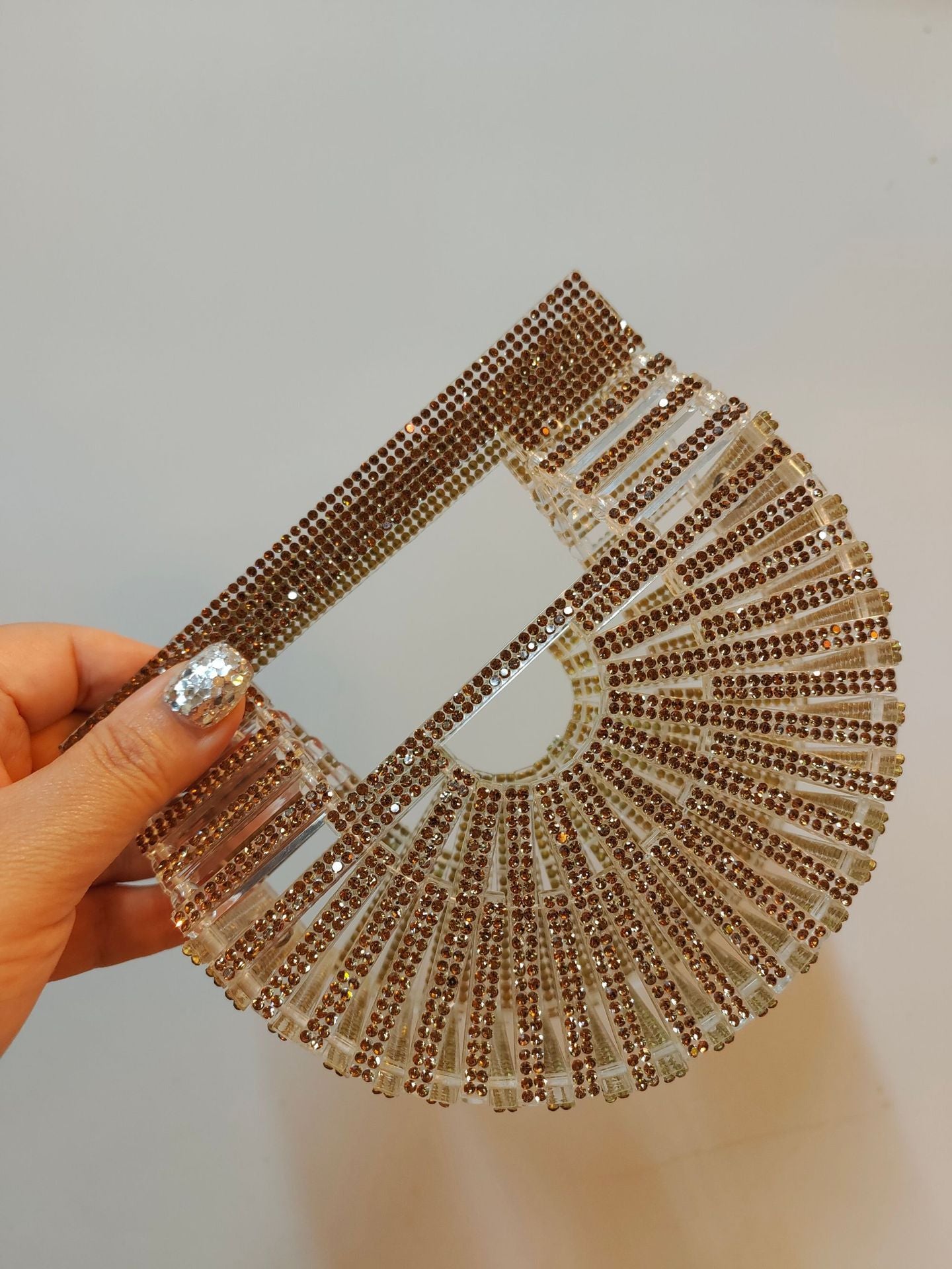 Rhinestone Rhinestone Acrylic Chain Vegetable Basket Crossbody Bag - The Number 1 Things